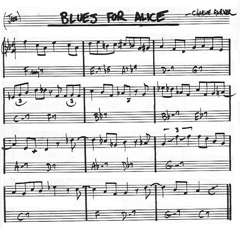 Blues For Alice - Charlie Parker